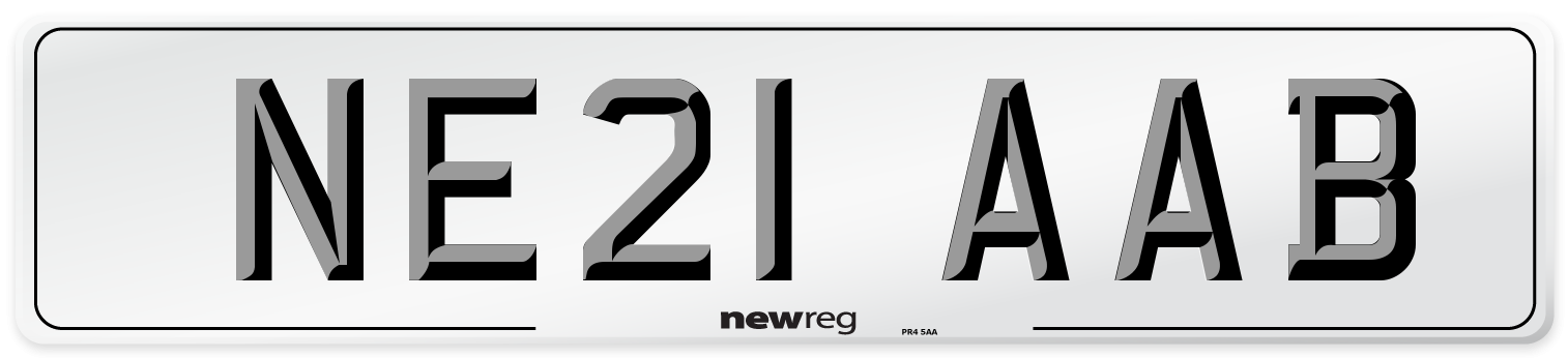 NE21 AAB Number Plate from New Reg